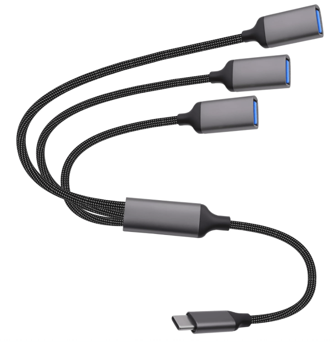 USB C Male to 3USB Female Y&nbsp;Cable