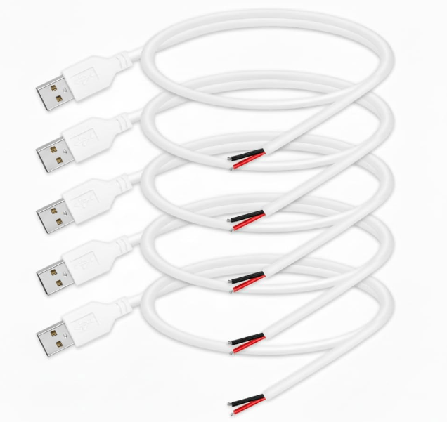 USB 2.0 Male 2 Pin Bare Wire Pigtail&nbsp;Cable