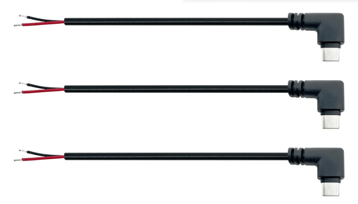 Right Angle USB Type-C 2 Core Pigtail&nbsp;Cable
