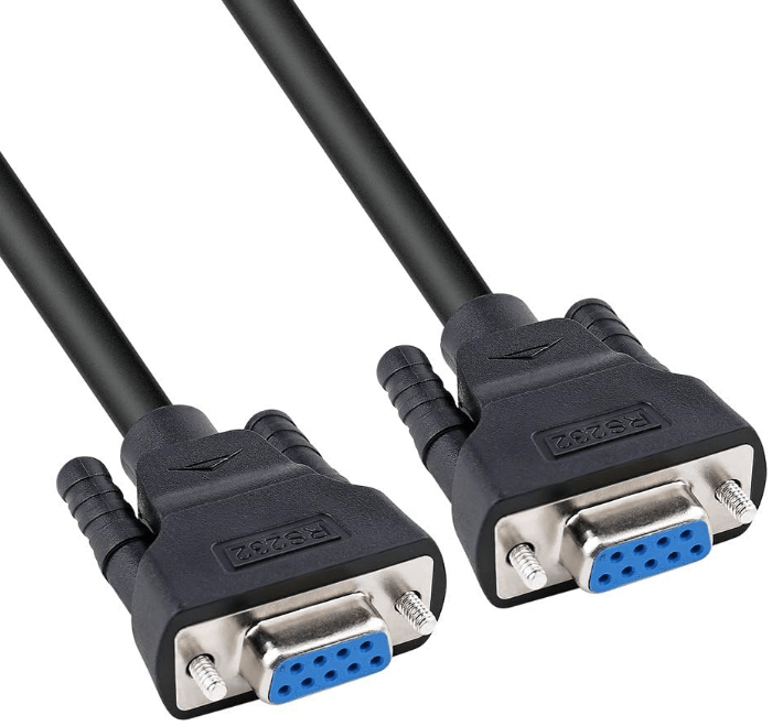 6 ft RS232 Serial Cable Female to Female 9 Pin Straight Through