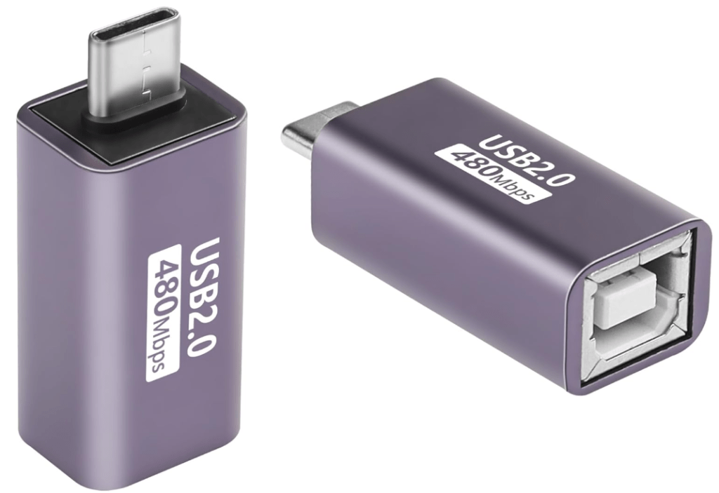 USB C to USB B Adapter Type C to MIDI Convert Connector