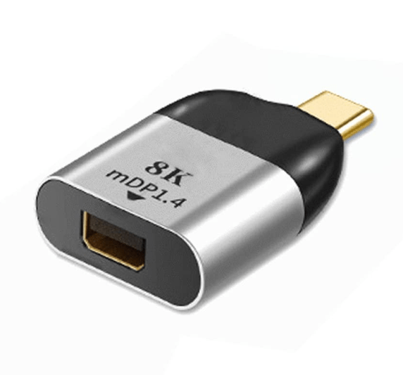 Type C to Mini DP Displayport Converter Adapter USB-C 8K 4K 2K 60hz for Tablet & Phone &&nbsp;Laptop