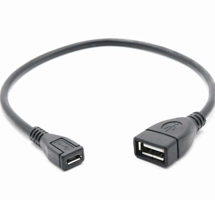 USB 2.0 Female to Micro USB Female Adapter USB 2.0 Charger Cable Data&nbsp;Transfer