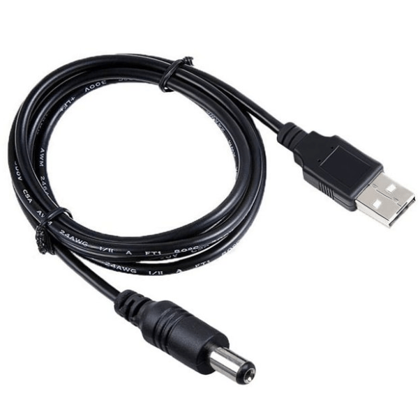 USB To DC DC Barrel Jack Power Cable Adapter Wire Connector 5.5 x 2.1mm