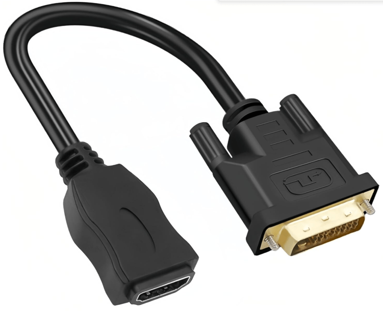 HDMI to DVI Cable Adapter – Bi-Directional – Male DVI-D Dual Link to Female HDMI – Cable
