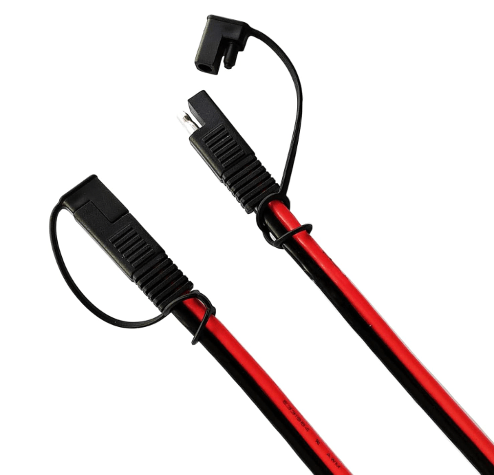 1.6/3.3/6.5/13/25/50 FT SAE to SAE Extension Cable 14 AWG,SAE Adapter Cable,SAE Ports Wire for Solar Panel Battery Automotive RV Camp Trailer&nbsp;Tractor