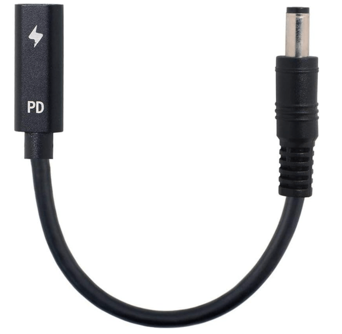 Type C USB-C Female Input to DC 5.5×2.1mm Power PD Charge&nbsp;Cable