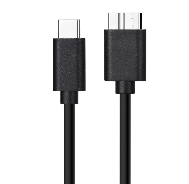 External Hard Drive Cable, USB 3.0 Micro B to USB C Data&nbsp;Cord