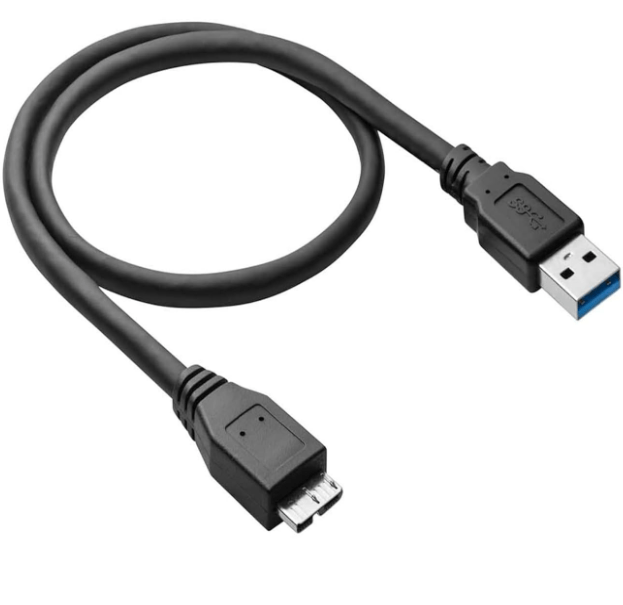 External Hard Drive Cord, Replacement USB 3.0 to Micro-B Super Speed/Charge SS Cable for Western Digital WD My Passport, Seagate, Toshiba Canvio, Samsung S5/Note 3, LaCie, Elements &&nbsp;More