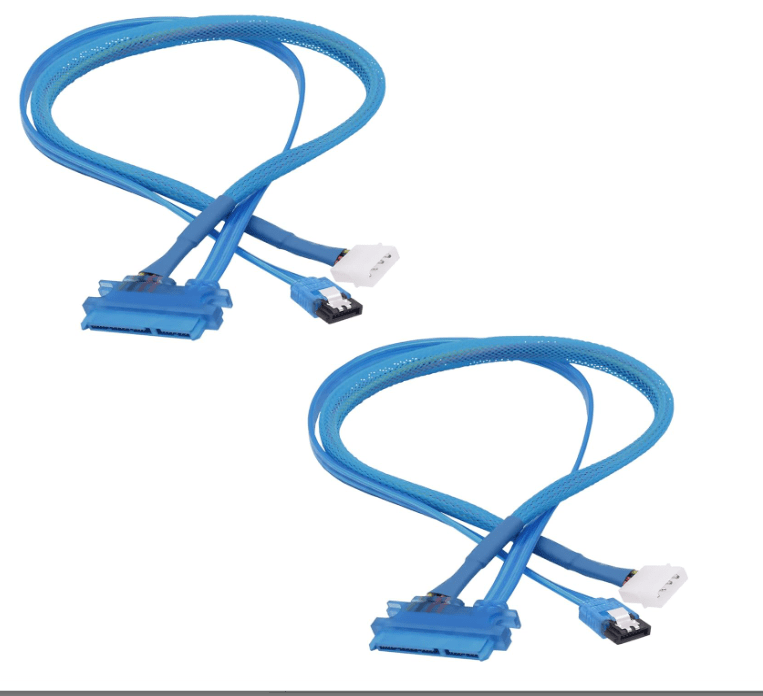 Optimal SATA 22 Pin Extension Cable for Data &&nbsp;Power